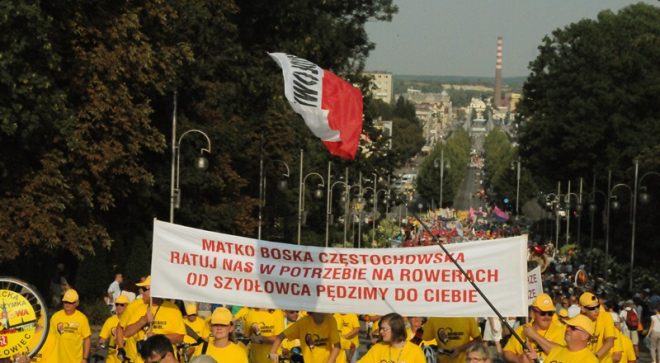Andrzej Jarzyński – organizator XIII Pielgrzymki Rowerowej – składa podziękowania