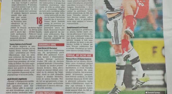 Dominik Furman w formie! Media piszą o nim w kontekście reprezentacji.