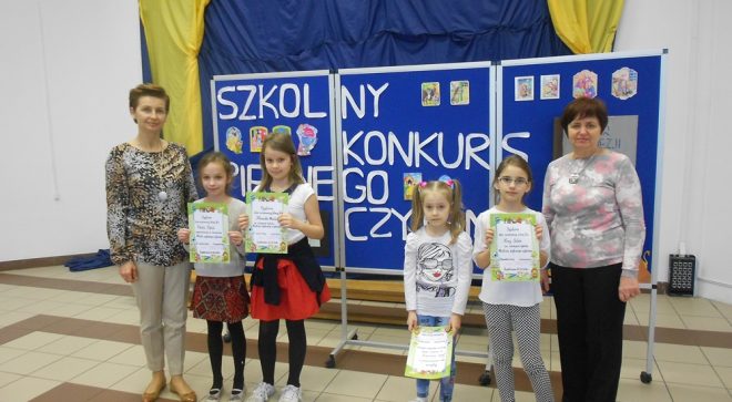 Konkurs pięknego czytania w ZS im. Jana Pawła II
