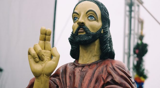 Historia szydłowieckiej figury Jezusa na osiołku