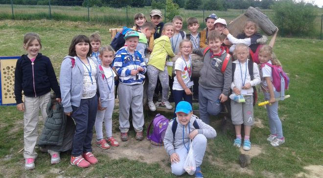 Pierwszoklasiści z „jedynki” w Górach Świętokrzyskich