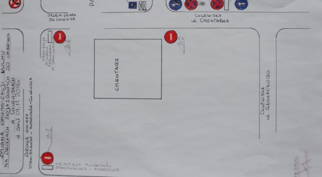 Zmiana organizacji ruchu przy cmentarzach