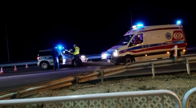 Śmiertelny wypadek na drodze S7