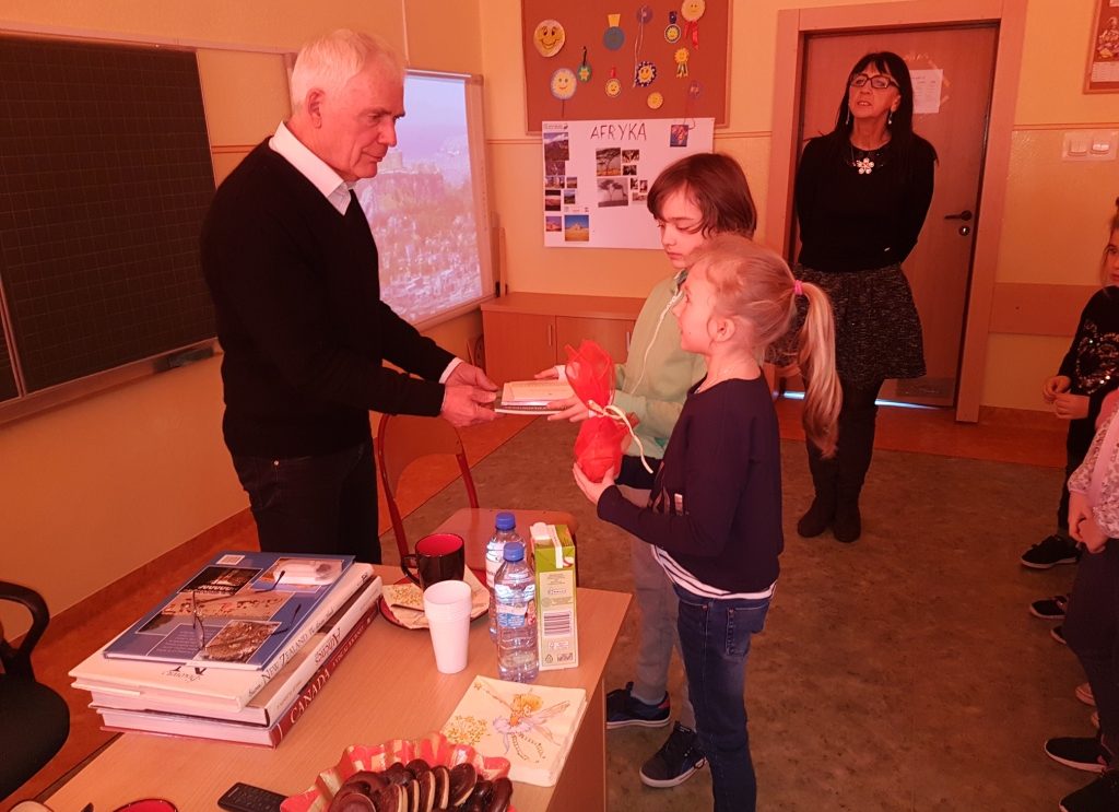 Były francuski dyplomata gościem w szydłowieckiej szkole