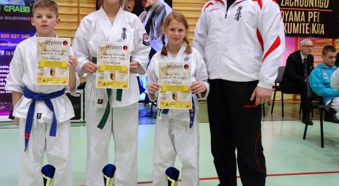 Trzy srebra karateków w Żaganiu