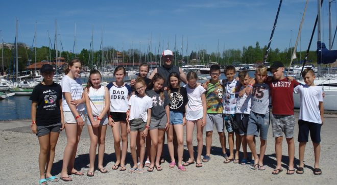 Klasa sportowa uczestniczyła w obozie letnim