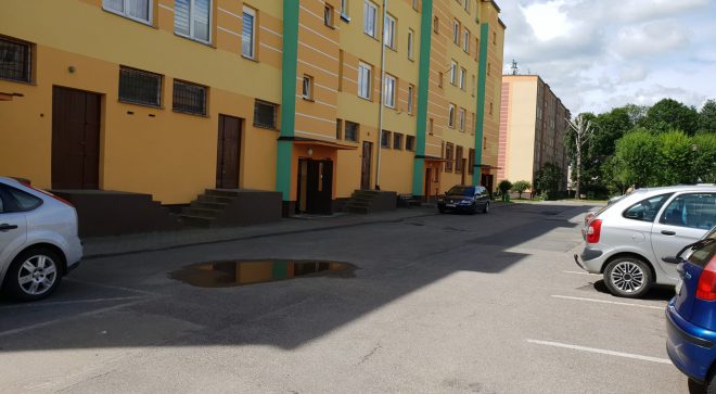 Chwile grozy mieszkańców bloku przy Zamkowej