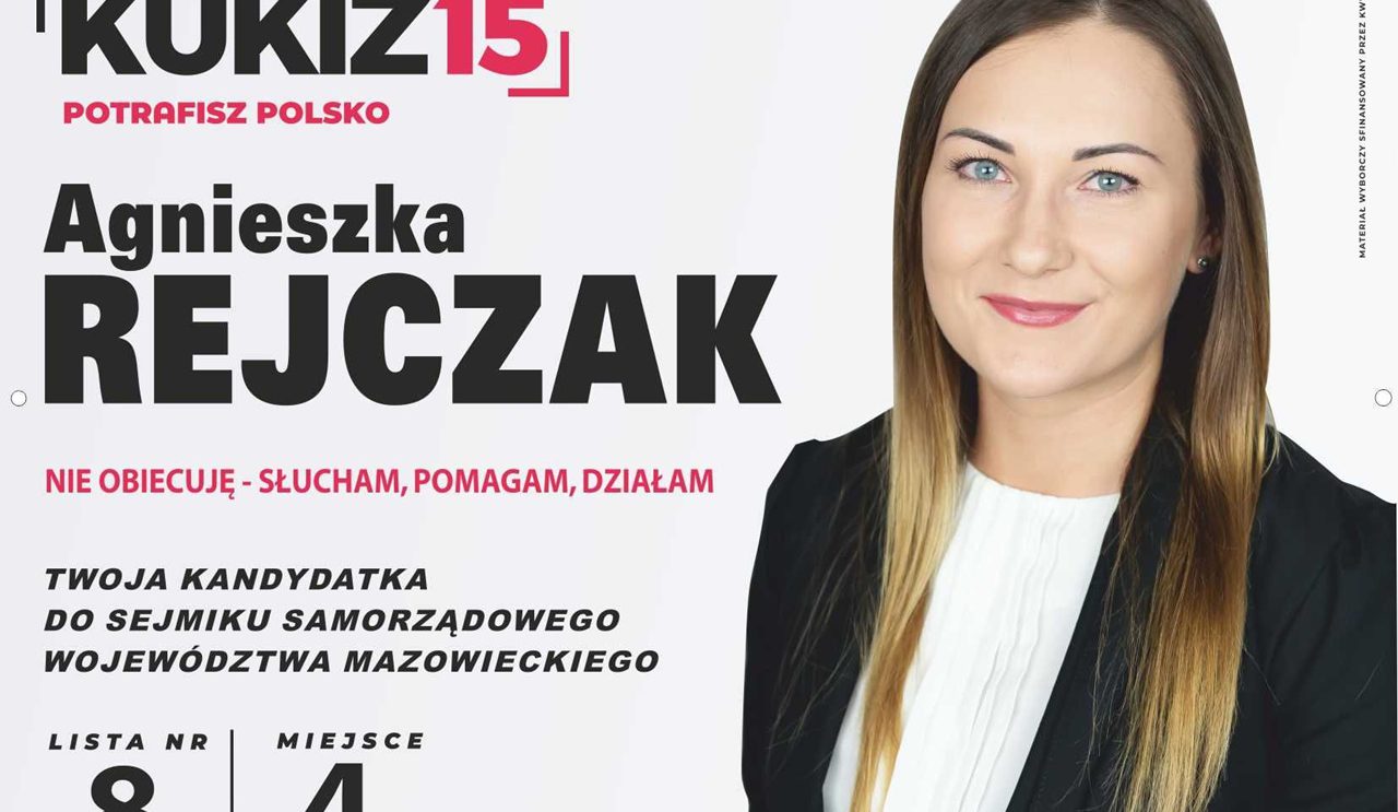 Agnieszka Rejczak – Kandydatka do Sejmiku Samorządowego Województwa Mazowieckiego