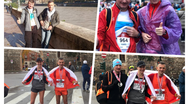 Nasi biegacze pobiegli w maratonie w Weronie
