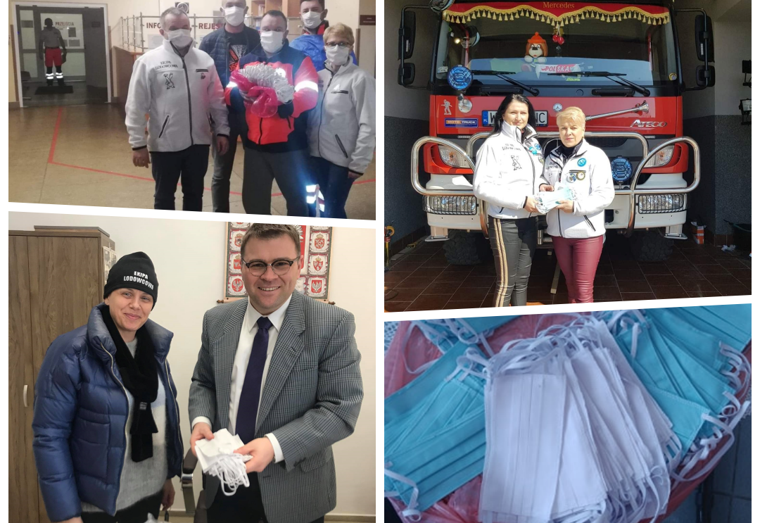 Ekipa Lodowcowa szyje maseczki – ludzie dziękują!