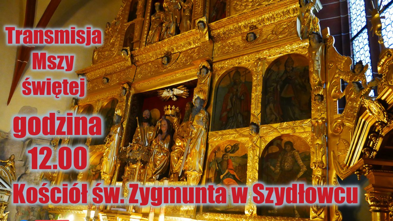Transmisja mszy świętej z kościoła św. Zygmunta w Szydłowcu. 29.03.2020.