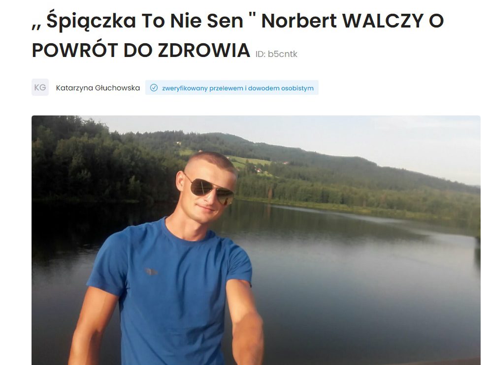 Norbert z gminy Jastrząb potrzebuje naszej pomocy!