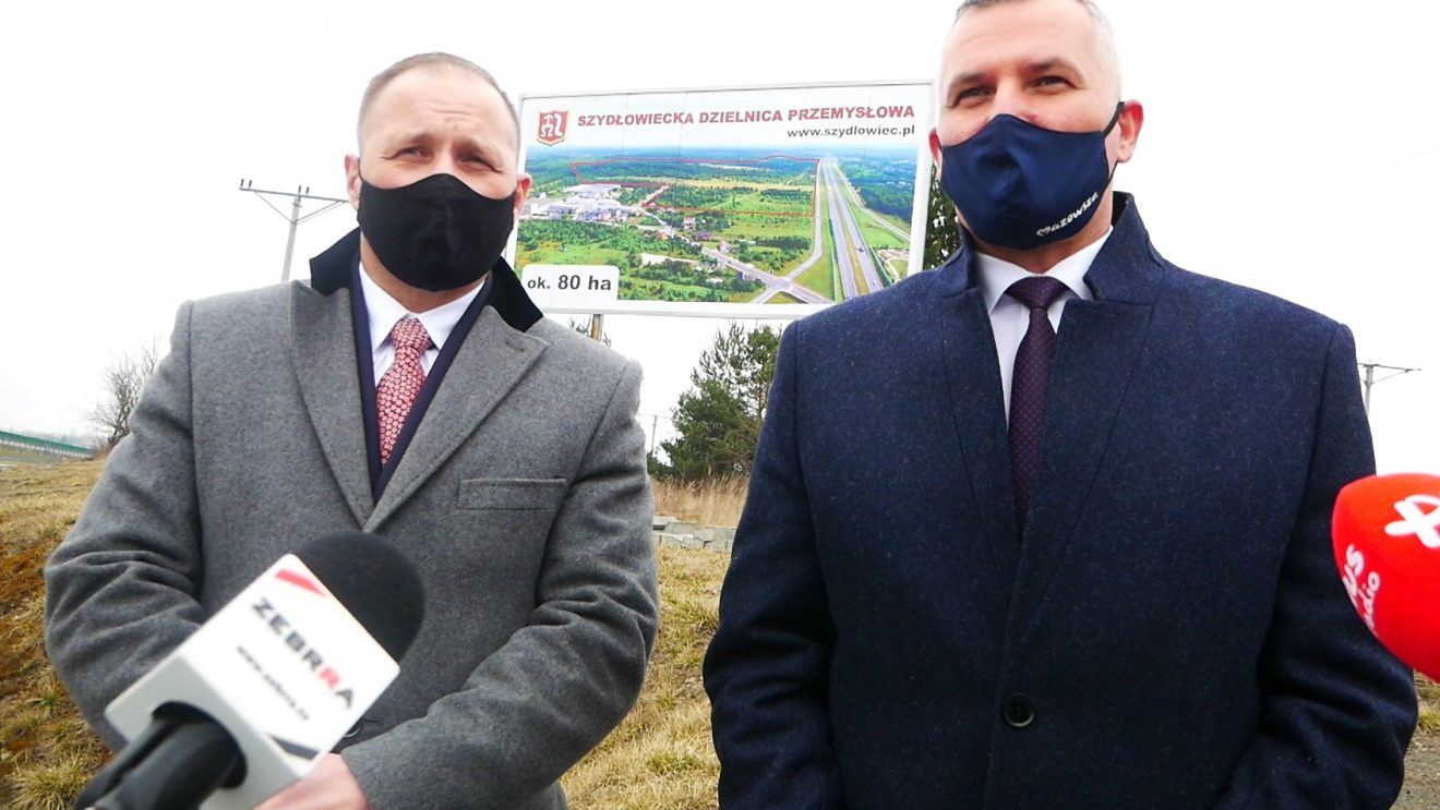 Konferencja prasowa w dzielnicy przemysłowej