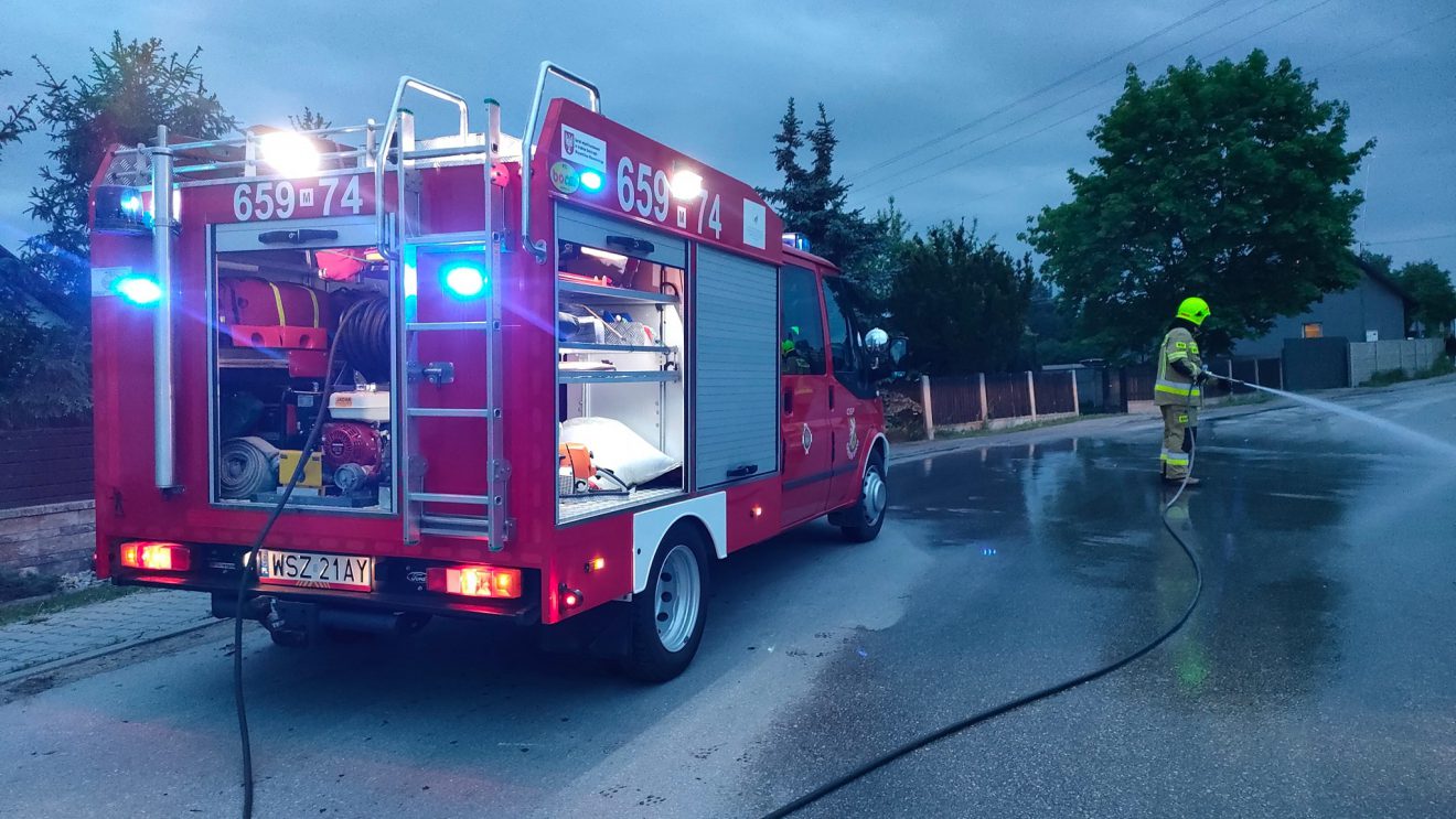 Dwa groźne zdarzenia na terenie gminy Orońsko