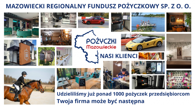 Mazowieckie Pożyczki na założenie lub rozwój Twojej firmy