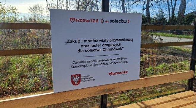 Gmina Orońsko poinformowała o zrealizowaniu zadań finansowanych z programu Mazowsze dla sołectw 2022