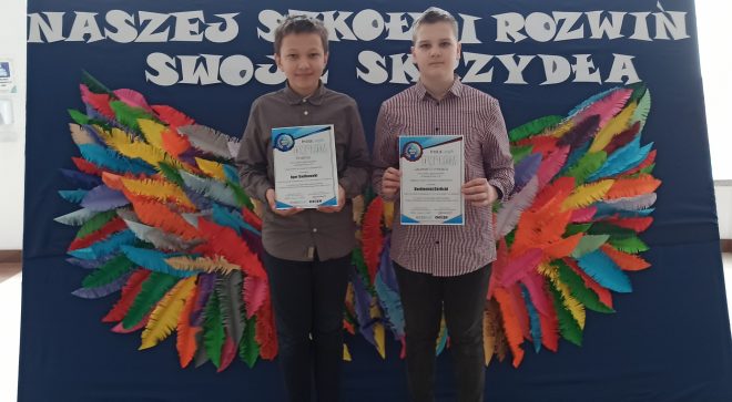 Sukcesy uczniów z Publicznej Szkoły Podstawowej nr 2 w Szydłowcu w ogólnopolskim Konkursie Matematyczno-Informatycznym