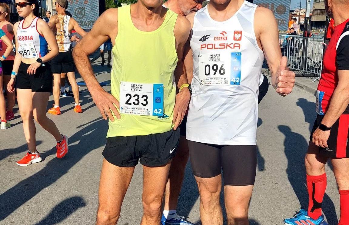 Tomasz Orman i Karol Grabda świetnie spisali się w maratonie w Sarajewie
