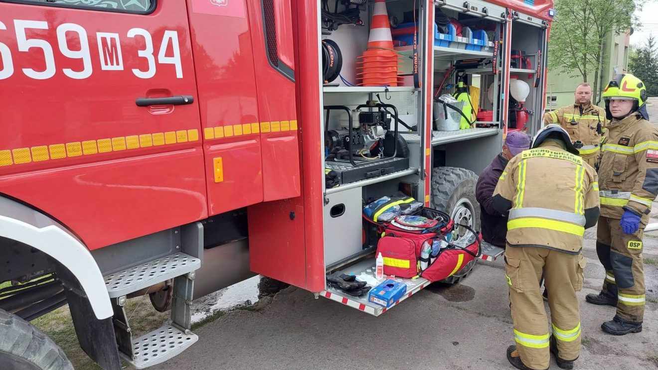 Pożar w Łaziskach – właściciel stracił zwierzęta Pożar w Łaziskach – właściciel stracił zwierzęta