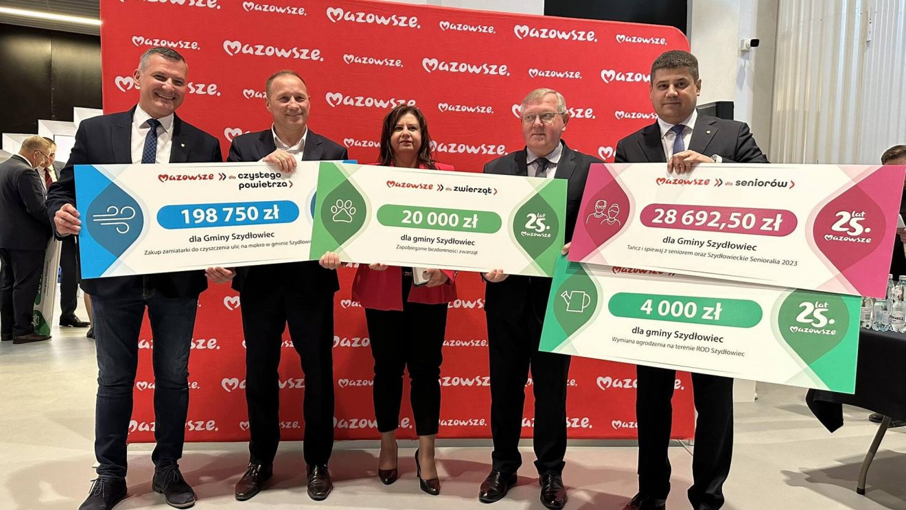 Wsparcie z Mazowsza dla gminy Szydłowiec i innych gmin z powiatu szydłowieckiego