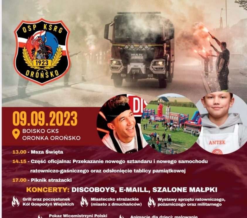 Zbliża się stulecie Ochotniczej Straży Pożarnej w Orońsku