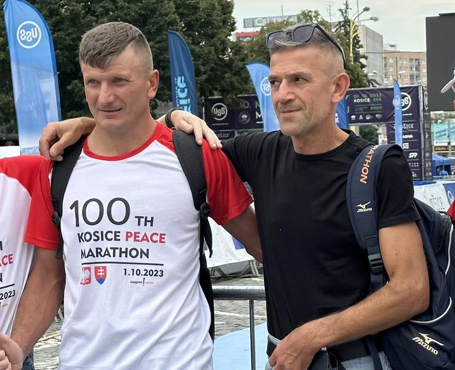 Tomasz Orman i Karol Grabda w maratonie w Koszycach