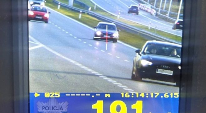 Jechał 191 km/h po ekspresówce. W „recydywie” otrzymał 5 000 zł mandatu i 15 punktów karnych