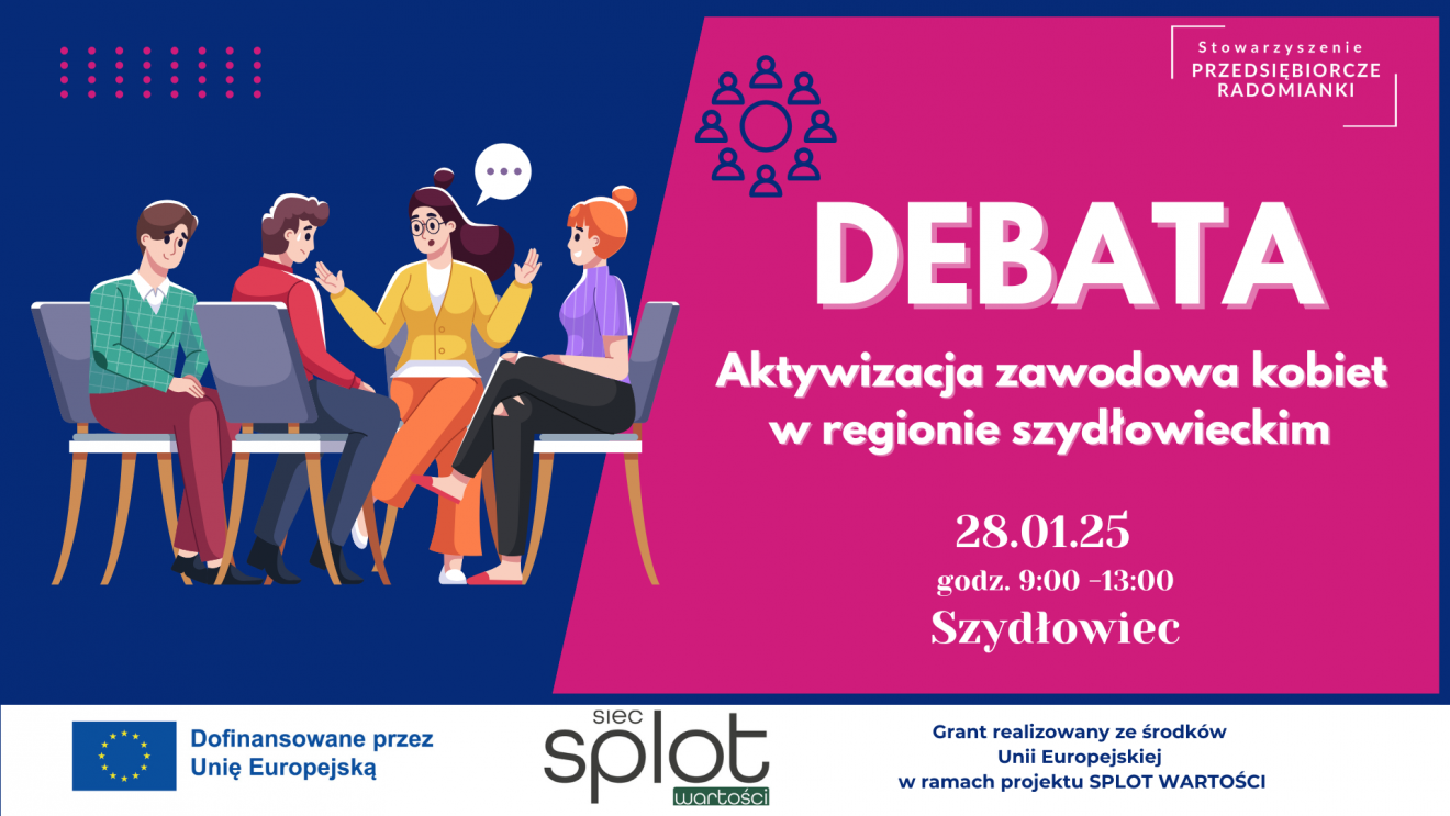 Zaproszenie na debaty organizowane w ramach projektu „Lokalna Siła Kobiet”