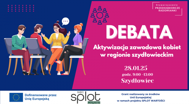 Zaproszenie na debaty organizowane w ramach projektu „Lokalna Siła Kobiet”