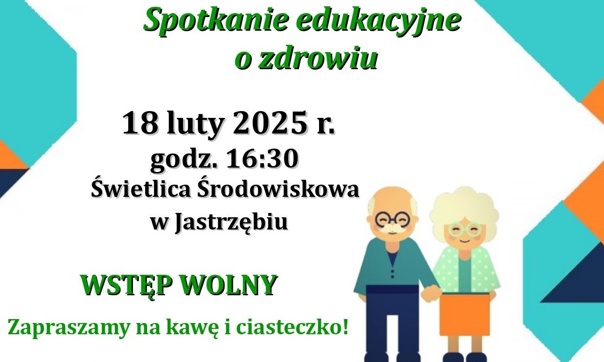Zaproszenie na spotkanie edukacyjne o zdrowiu w gm. Jastrząb
