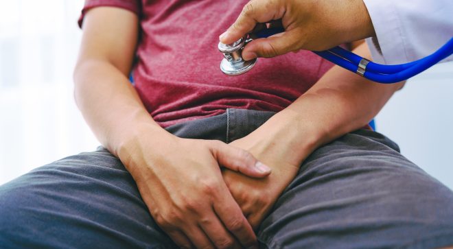 Męski rak przychodzi powoli