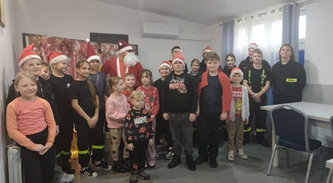 Świąteczne spotkanie w OSP KSRG Orońsko. Remizę odwiedził Święty Mikołaj