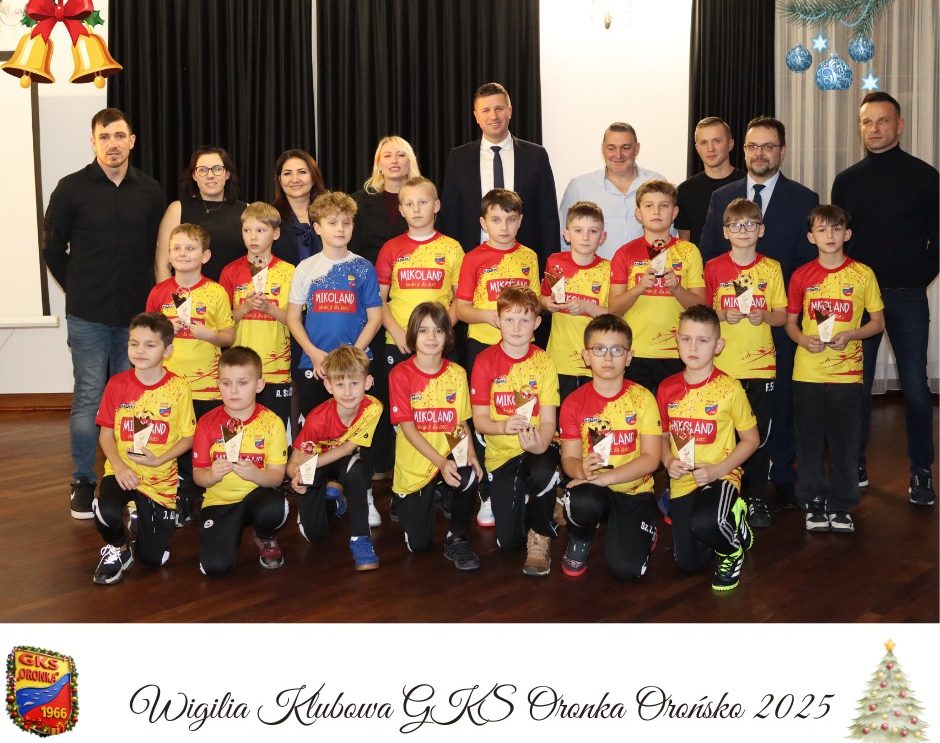 Wigilijne spotkanie młodzieży GKS Oronka Orońsko
