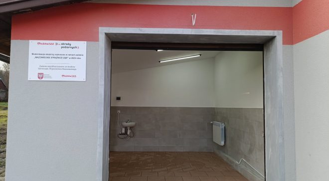 Zakończono remont strażnicy OSP w Skłobach