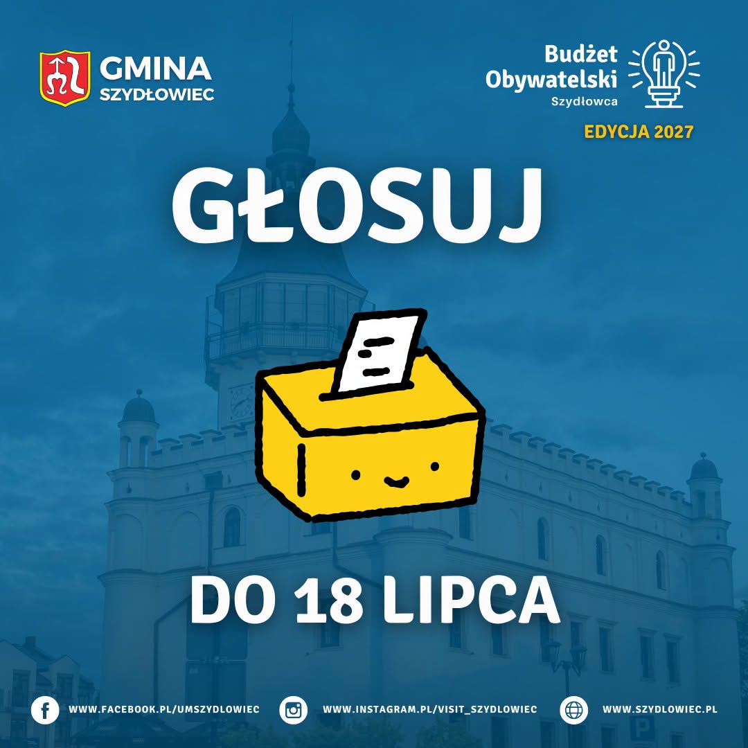 Trwa głosowanie w Budżecie Obywatelskim Szydłowca. Mieszkańcy wybierają spośród 16 projektów