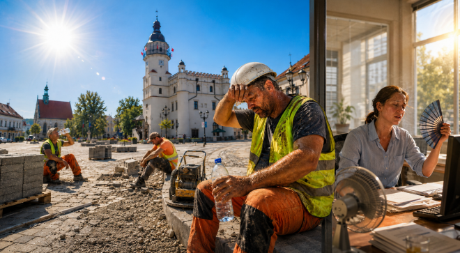 Upał zatrzyma pracę. Nowe przepisy ważne także dla pracowników z powiatu szydłowieckiego