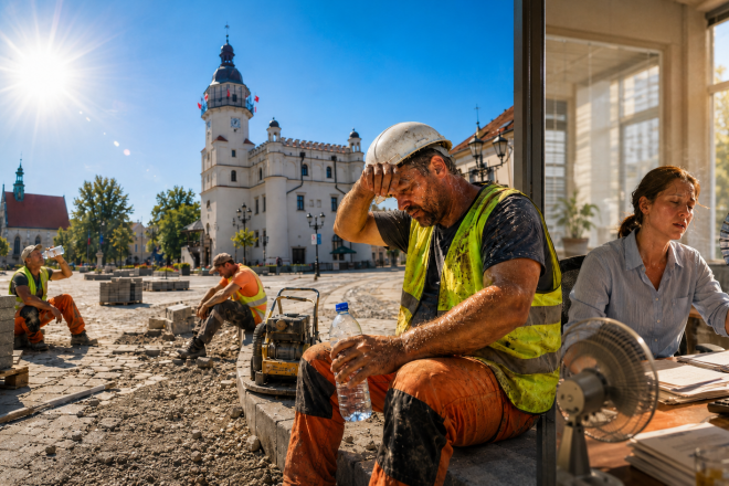 Upał zatrzyma pracę. Nowe przepisy ważne także dla pracowników z powiatu szydłowieckiego