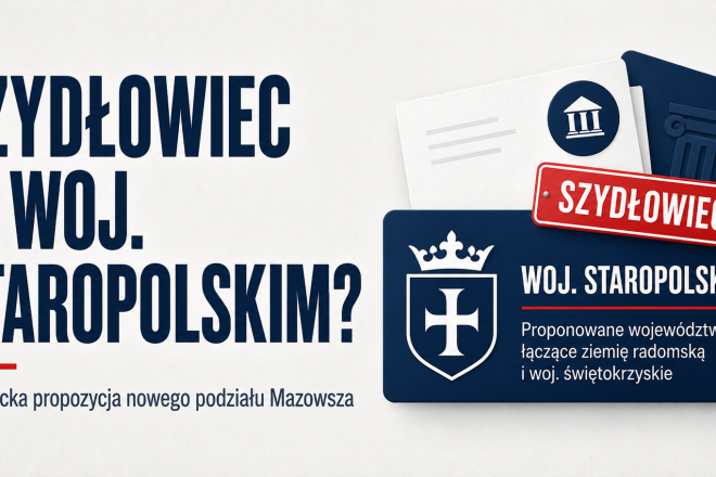 Szydłowiec przestanie być w województwie mazowieckim? W nowej koncepcji trafia do województwa staropolskiego